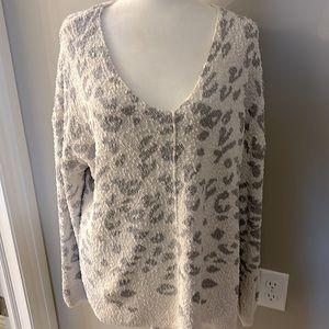 KNOX ROSE Animal Print Cardigan